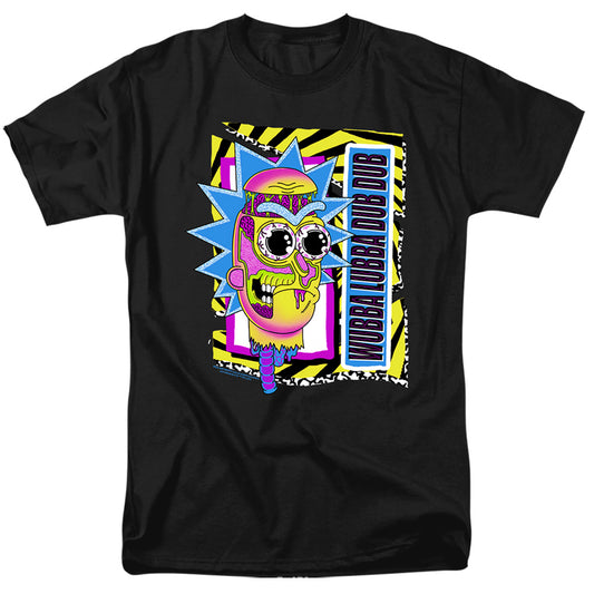 RICK AND MORTY : WUBBA LUBBA DUB DUB S\S ADULT 18\1 Black 2X