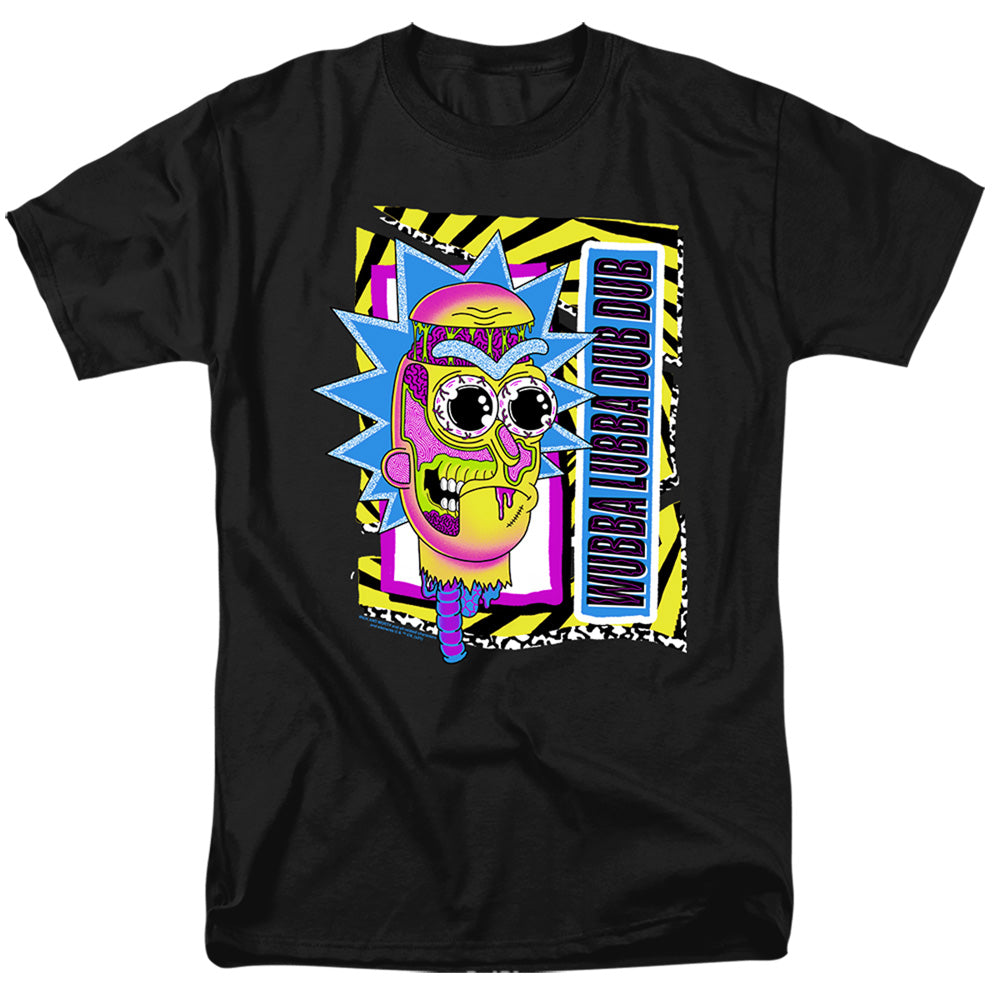 RICK AND MORTY : WUBBA LUBBA DUB DUB S\S ADULT 18\1 Black 3X