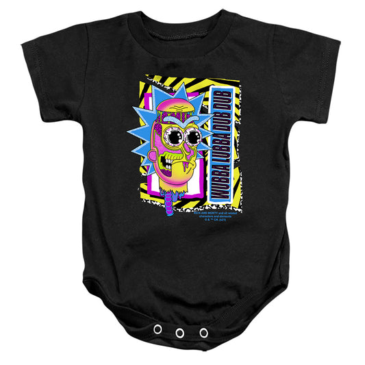 RICK AND MORTY : WUBBA LUBBA DUB DUB INFANT SNAPSUIT Black XL (24 Mo)