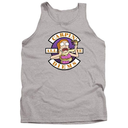 RICK AND MORTY : CARP EN ALL THEM DIEMS ADULT TANK Athletic Heather XL