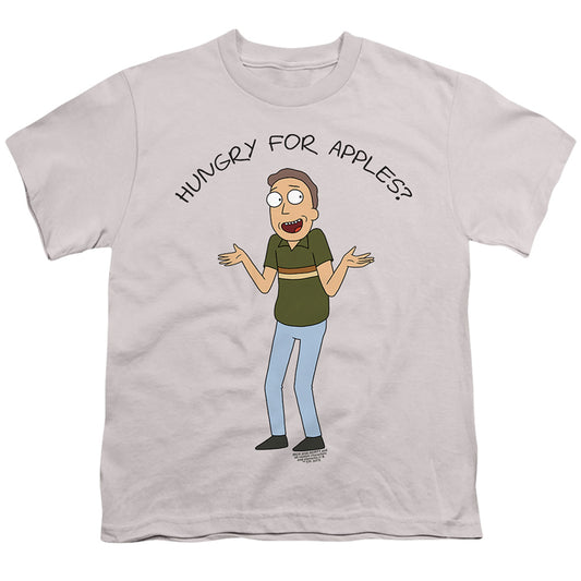 RICK AND MORTY : HUNGRY FOR APPLES S\S YOUTH 18\1 Silver XL