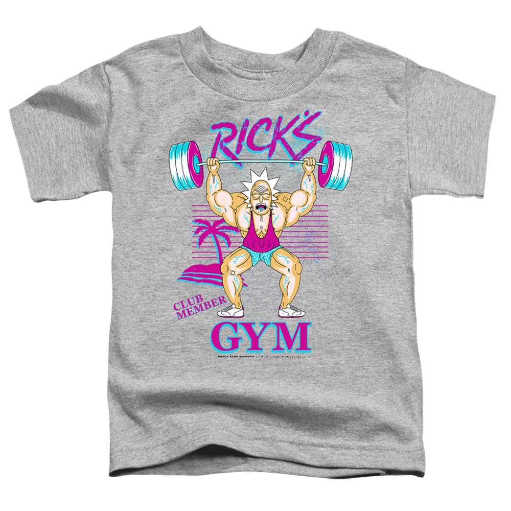 RICK AND MORTY : RICK'S GYM S\S TODDLER TEE Athletic Heather LG (4T)