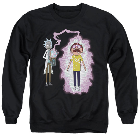 RICK AND MORTY : MORTY REBOOT ADULT CREW SWEAT Black 2X