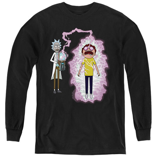 RICK AND MORTY : MORTY REBOOT L\S YOUTH Black XL