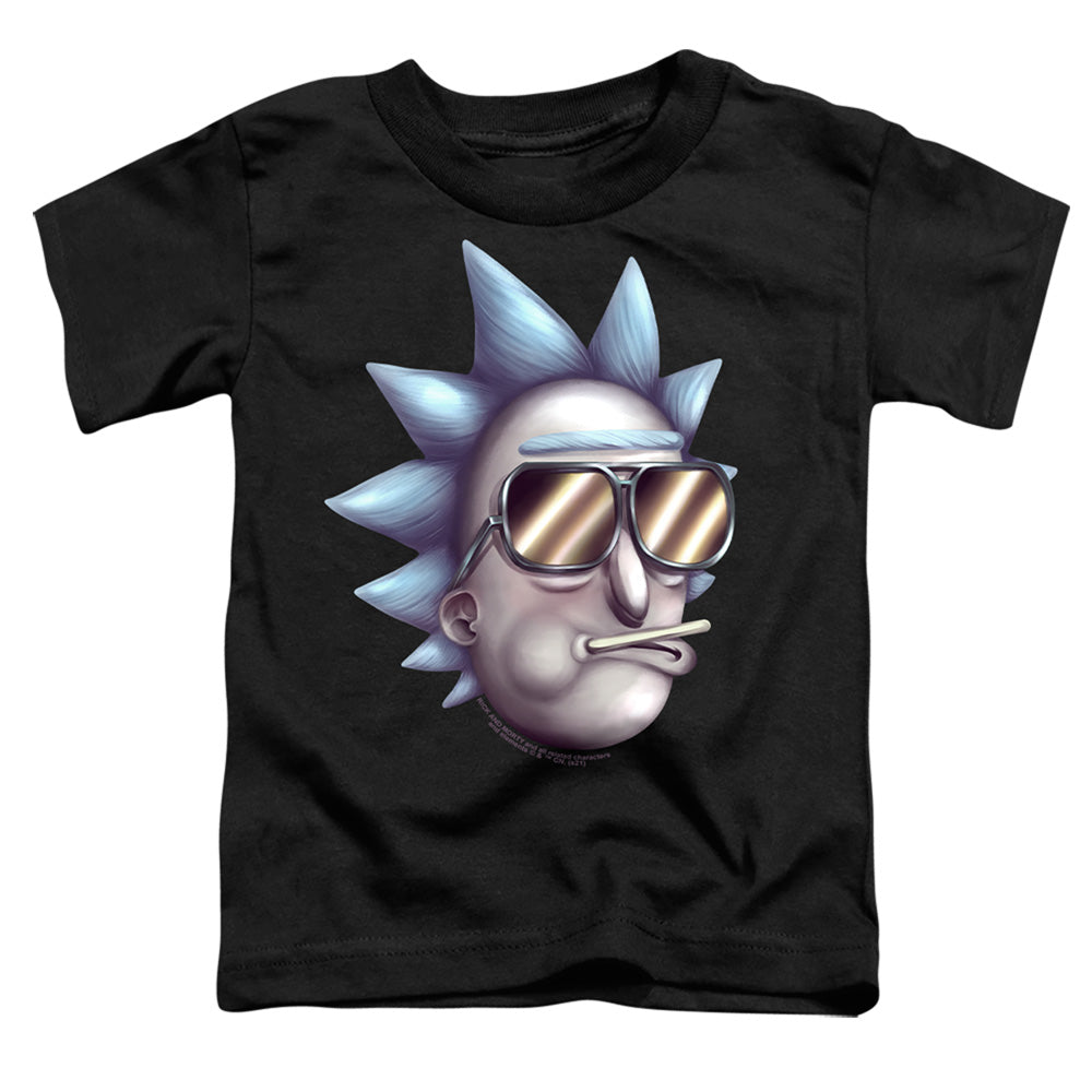 RICK AND MORTY : COOL RICK ALTERNATE REALITY S\S TODDLER TEE Black LG (4T)