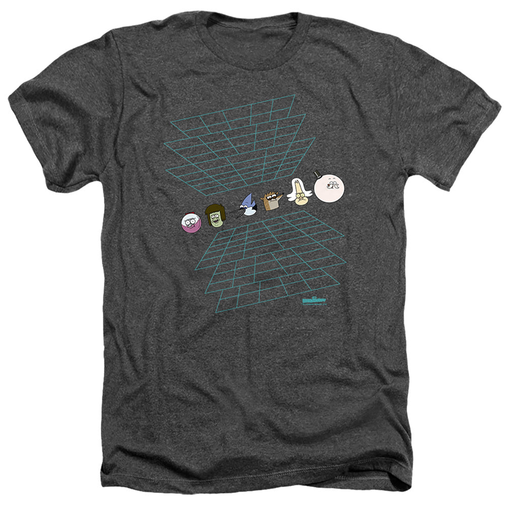 REGULAR SHOW : REGULAR GRID ADULT HEATHER Black SM