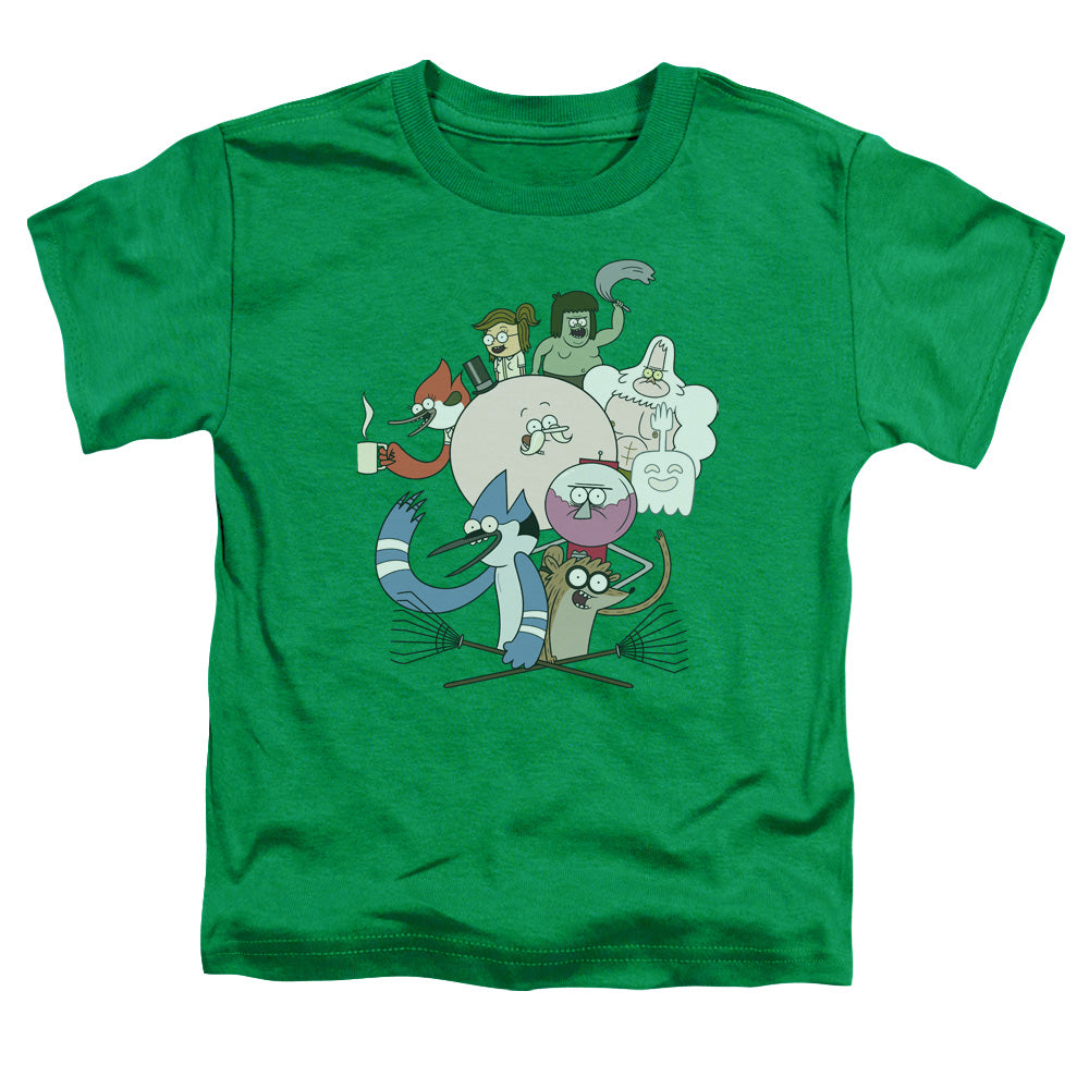 REGULAR SHOW : REGULAR CAST S\S TODDLER TEE Kelly Green LG (4T)