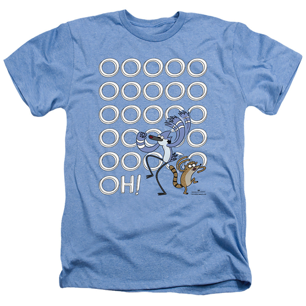 REGULAR SHOW : OOOOOH ADULT HEATHER Light Blue XL