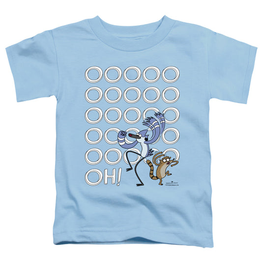 REGULAR SHOW : OOOOOH S\S TODDLER TEE Light Blue SM (2T)