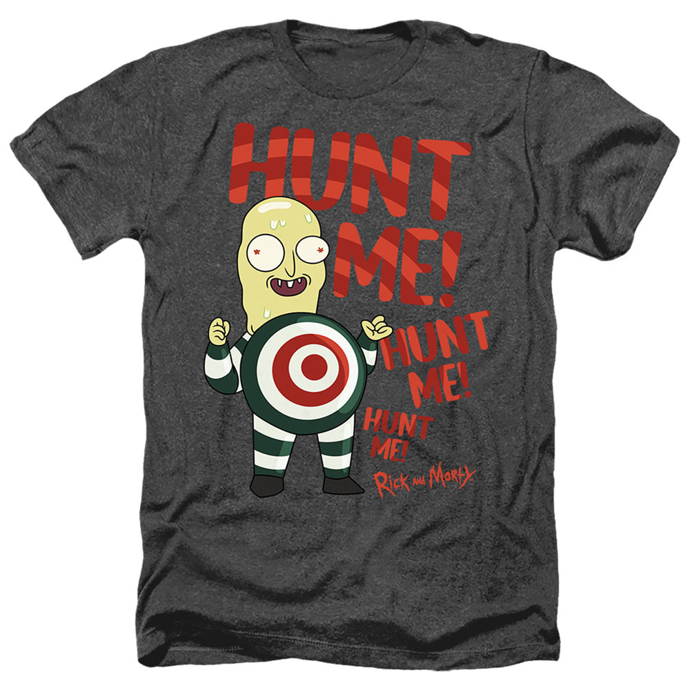 RICK AND MORTY : HUNT ME ADULT HEATHER Black XL