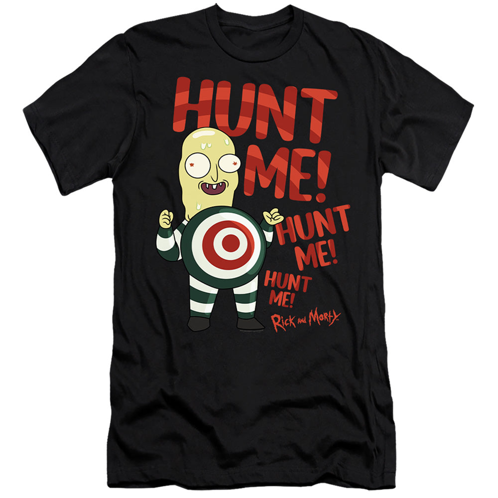 RICK AND MORTY : HUNT ME  PREMIUM CANVAS ADULT SLIM FIT 30\1 Black 2X