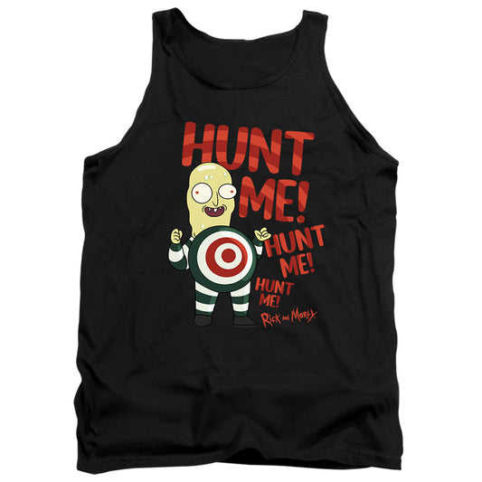 RICK AND MORTY : HUNT ME ADULT TANK Black XL