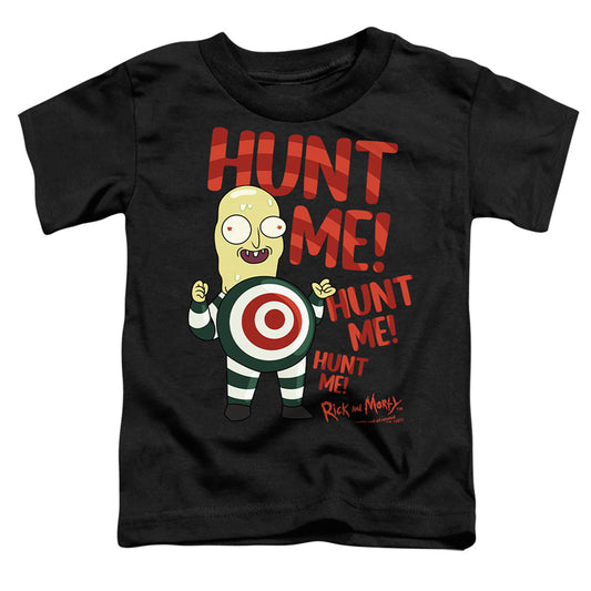 RICK AND MORTY : HUNT ME S\S TODDLER TEE Black LG (4T)