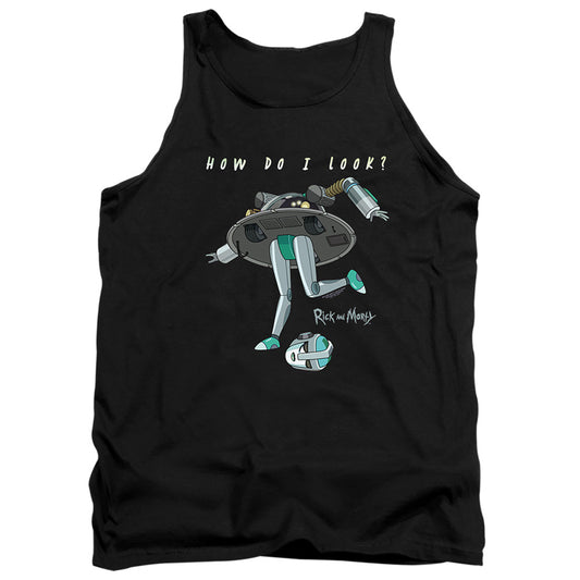 RICK AND MORTY : HOW DO I LOOK? ADULT TANK Black XL