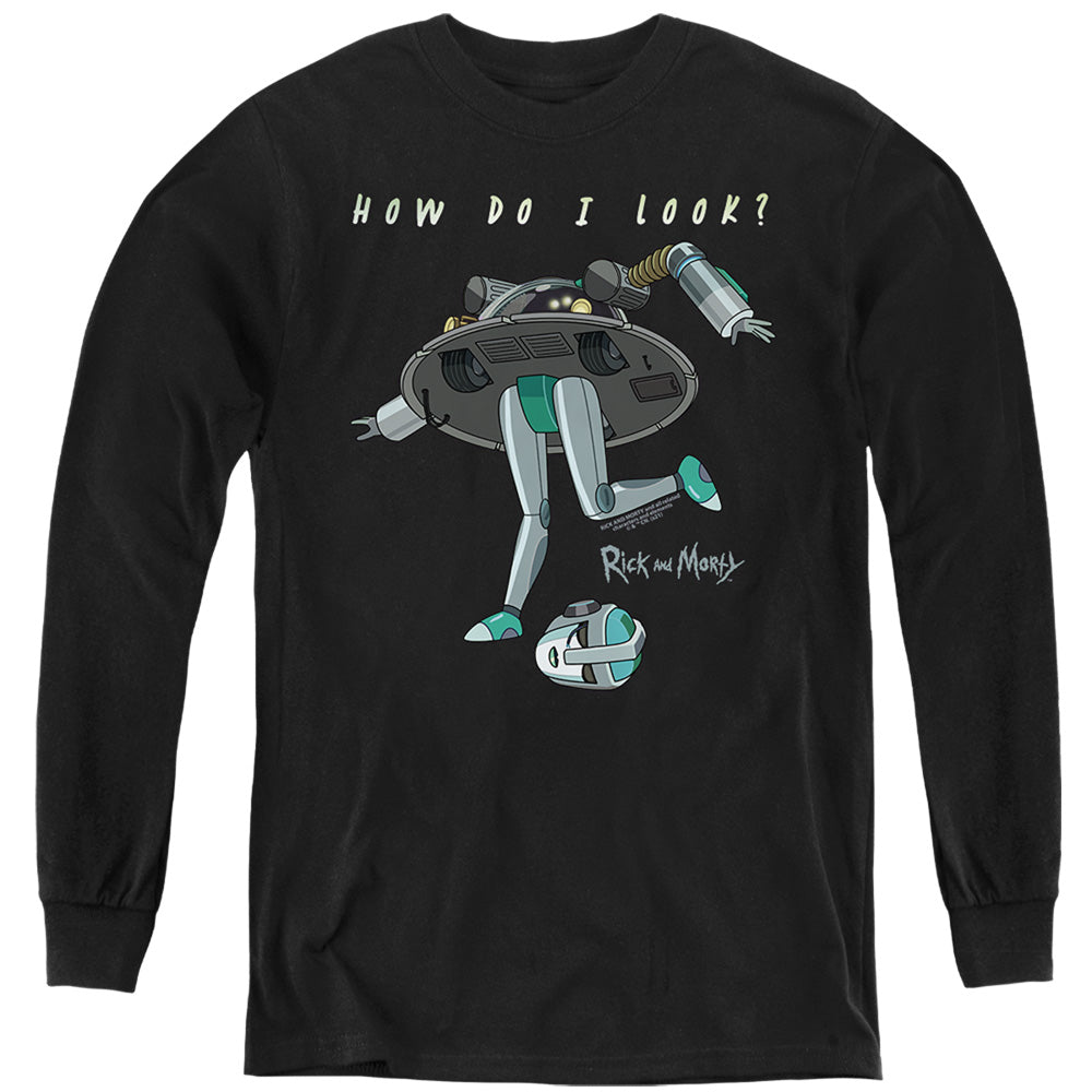 RICK AND MORTY : HOW DO I LOOK? L\S YOUTH Black XL