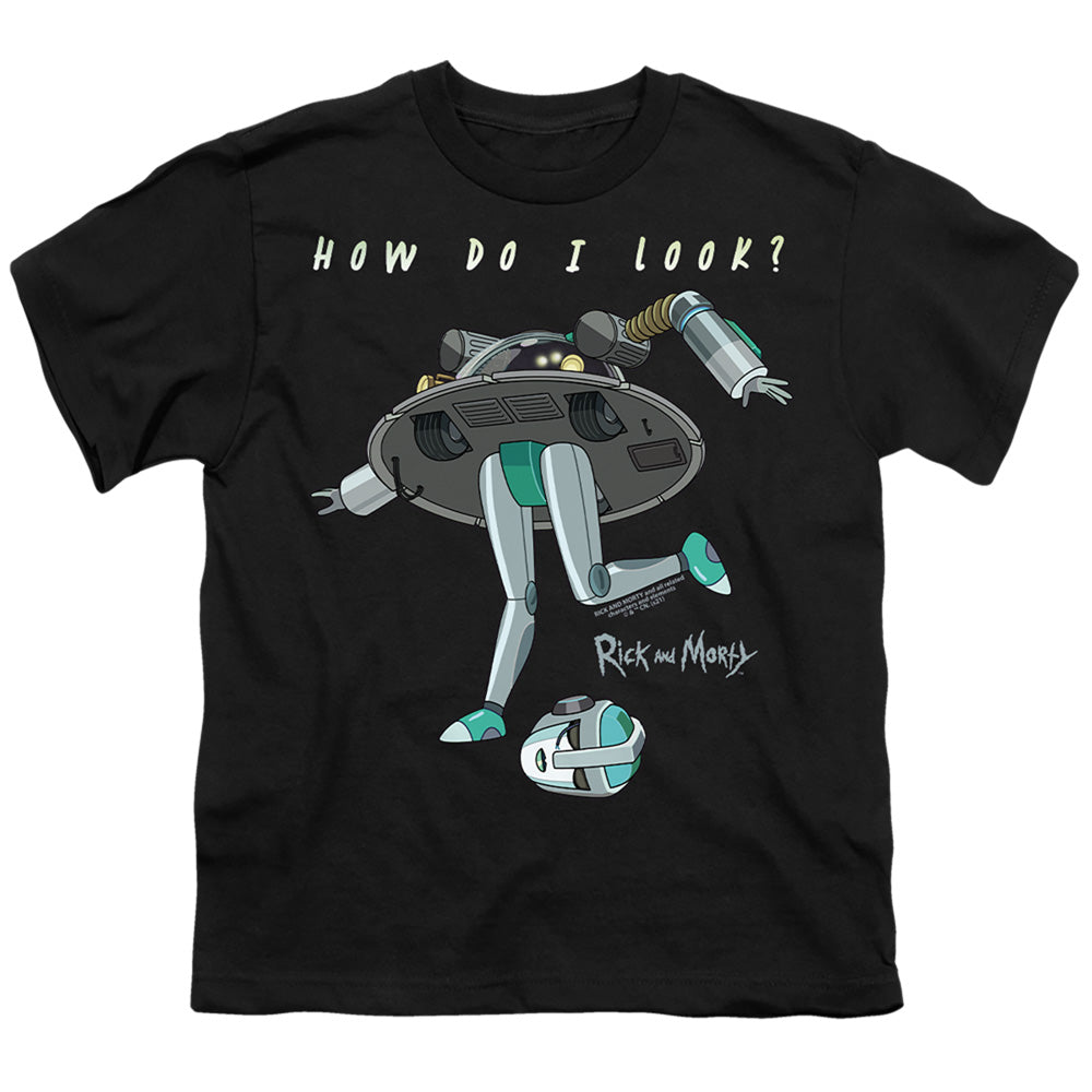 RICK AND MORTY : HOW DO I LOOK? S\S YOUTH 18\1 Black XL