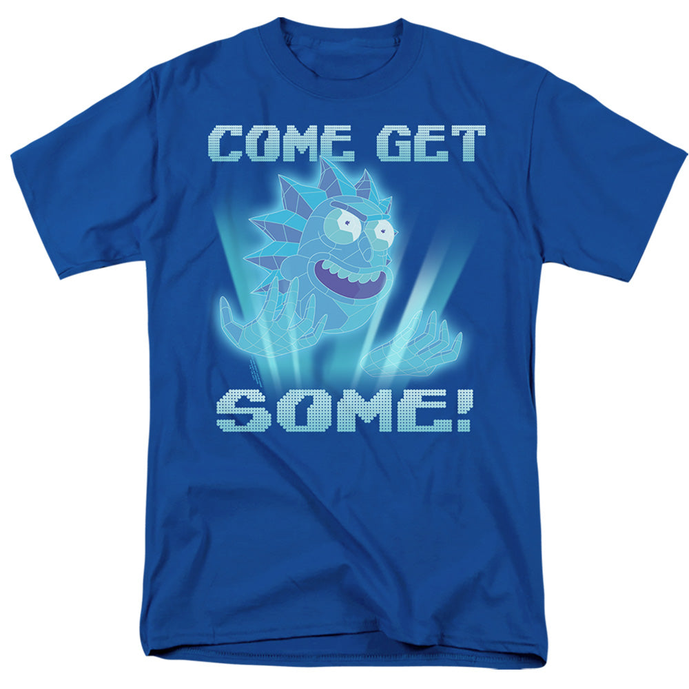 RICK AND MORTY : COME GET SOME S\S ADULT 18\1 Royal Blue 2X