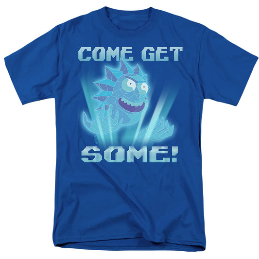 RICK AND MORTY : COME GET SOME S\S ADULT 18\1 Royal Blue 2X