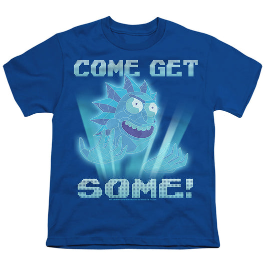 RICK AND MORTY : COME GET SOME S\S YOUTH 18\1 Royal Blue SM