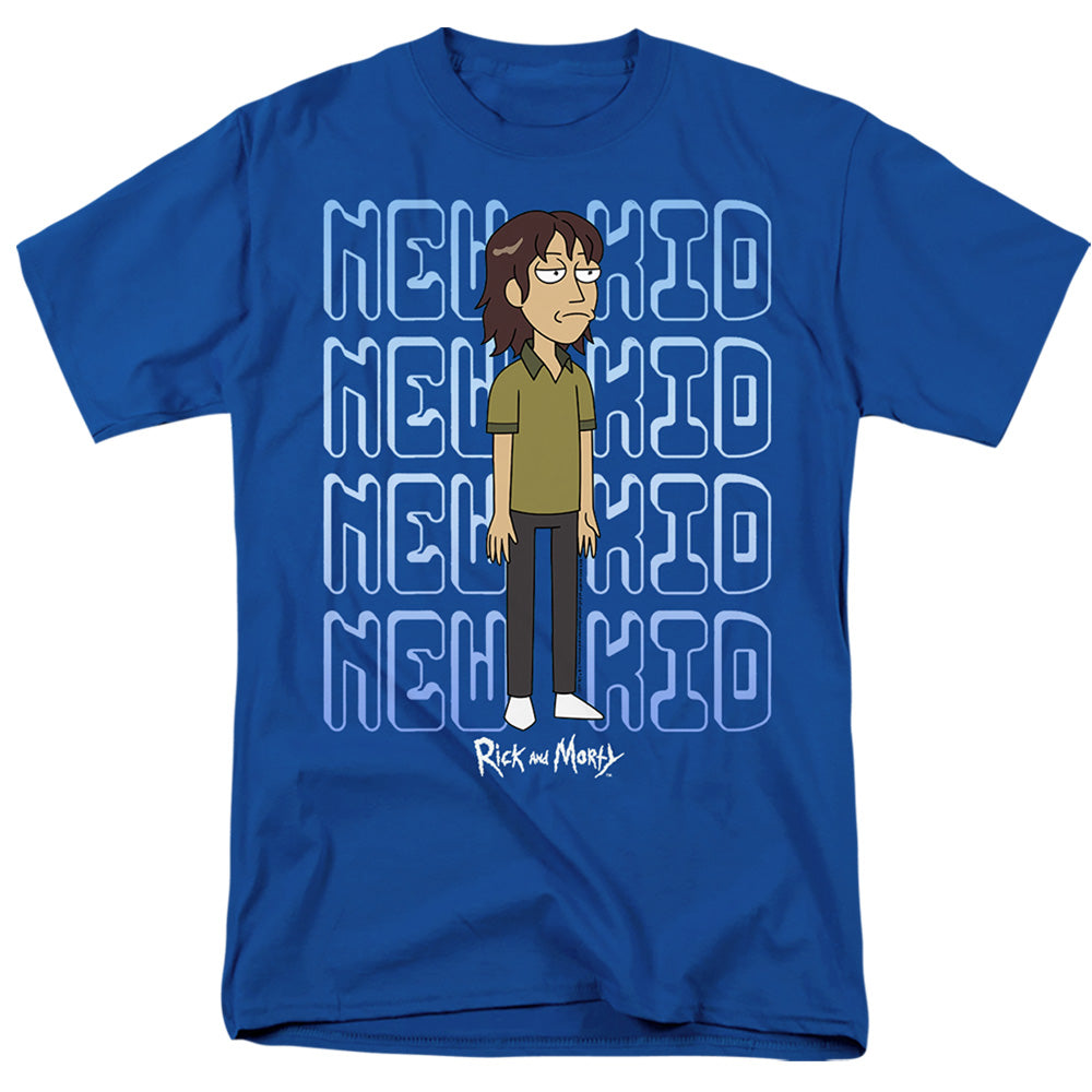 RICK AND MORTY : BRUCE CHUTBACK S\S ADULT 18\1 Royal Blue 2X