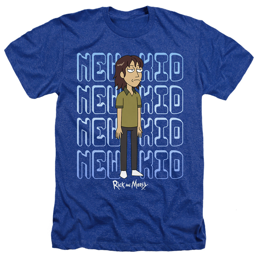 RICK AND MORTY : BRUCE CHUTBACK ADULT HEATHER Royal Blue 2X