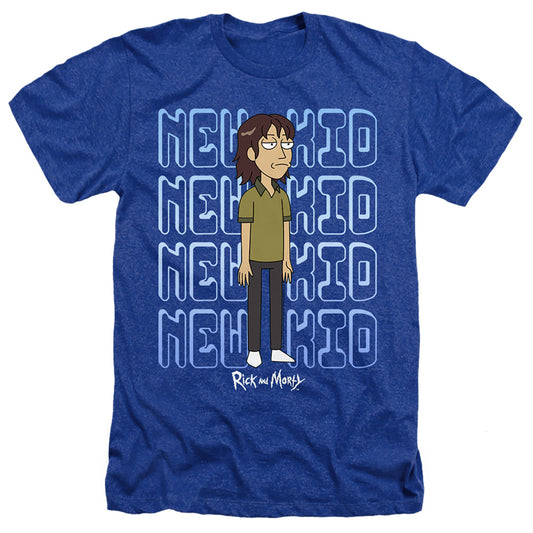 RICK AND MORTY : BRUCE CHUTBACK ADULT HEATHER Royal Blue 3X