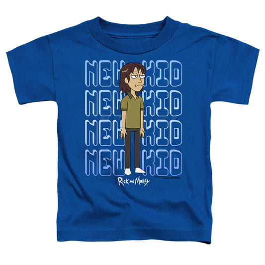 RICK AND MORTY : BRUCE CHUTBACK S\S TODDLER TEE Royal Blue LG (4T)