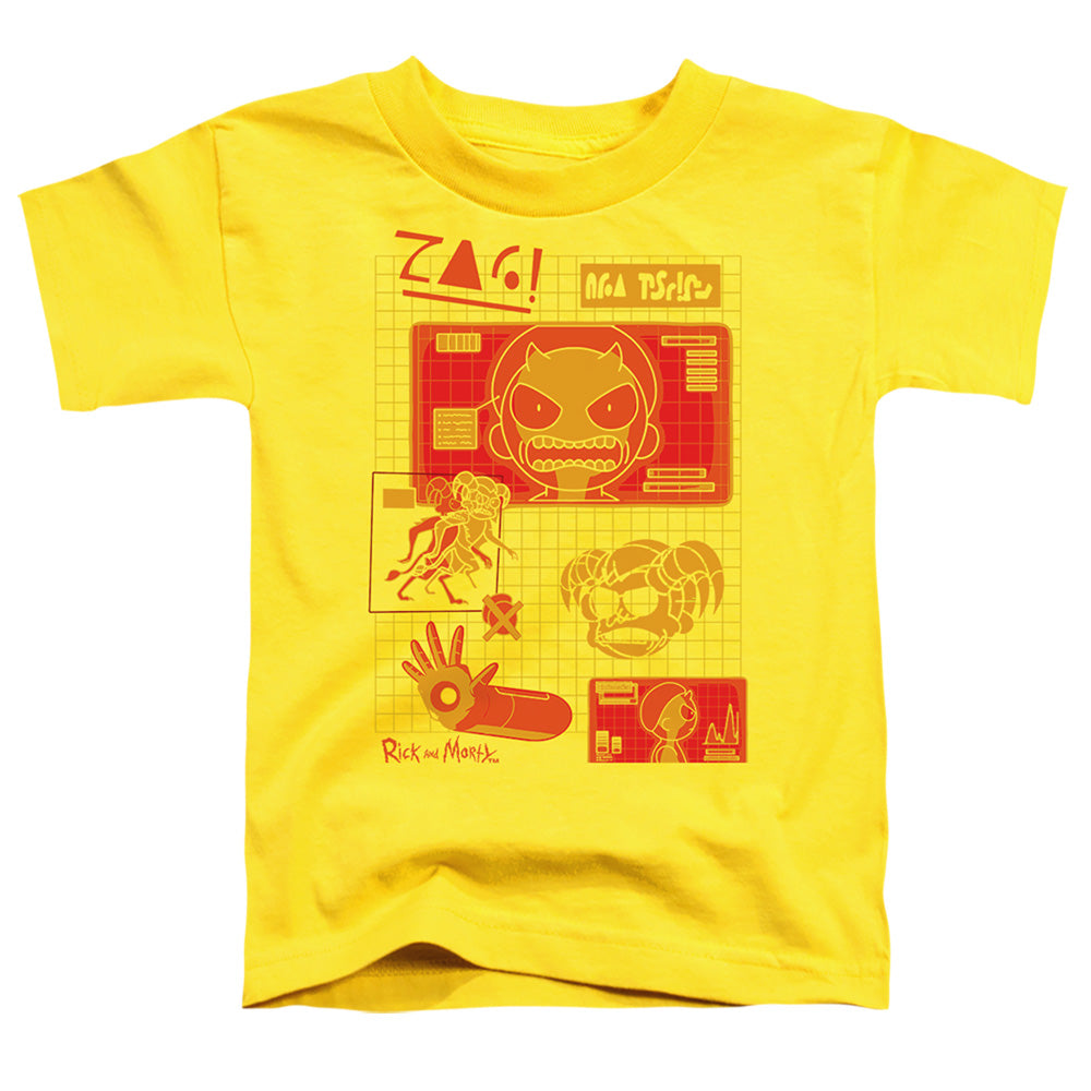 RICK AND MORTY : DEVIL MORTY S\S TODDLER TEE Yellow MD (3T)