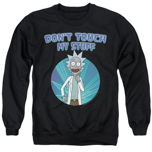 RICK AND MORTY : DON'T TOUCH ADULT CREW SWEAT Black SM