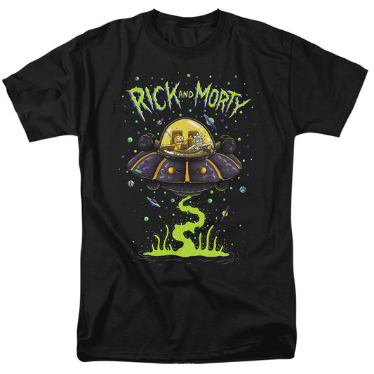 RICK AND MORTY : UFO S\S ADULT 18\1 Black 5X