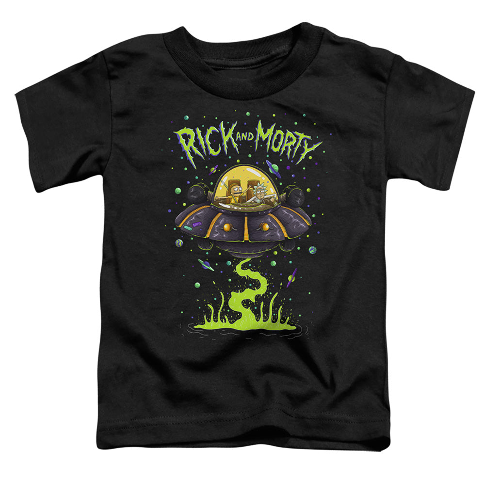 RICK AND MORTY : UFO S\S TODDLER TEE Black LG (4T)