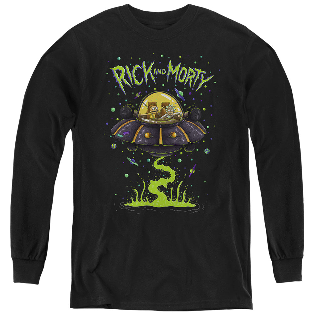 RICK AND MORTY : UFO L\S YOUTH Black LG