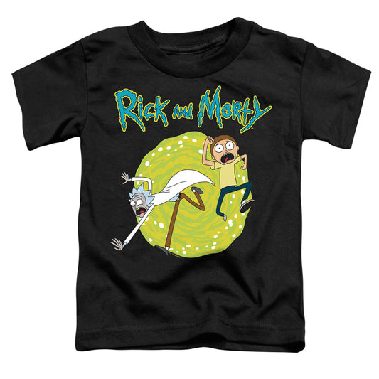 RICK AND MORTY : PORTAL S\S TODDLER TEE Black LG (4T)