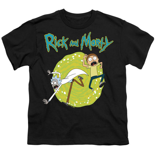 RICK AND MORTY : PORTAL S\S YOUTH 18\1 Black LG