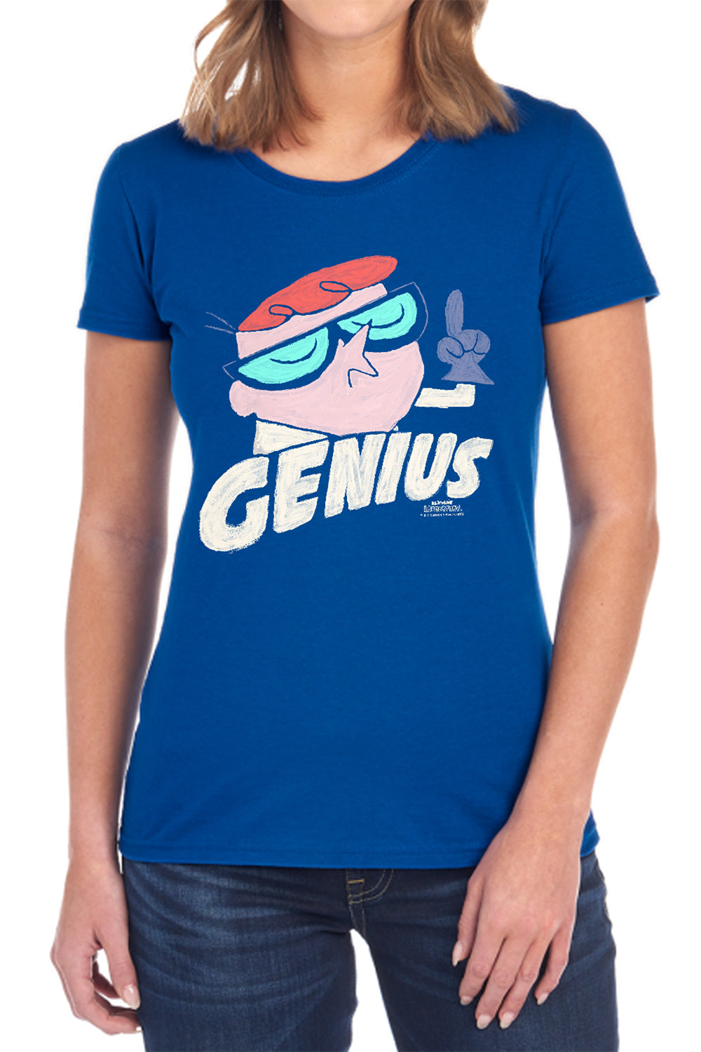 DEXTER'S LABORATORY : GENIUS S\S WOMENS TEE BLACK 2X