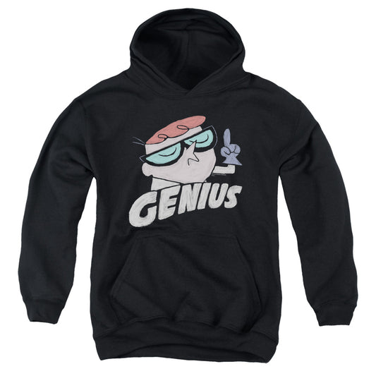 DEXTER'S LABORATORY : GENIUS YOUTH PULL OVER HOODIE BLACK LG