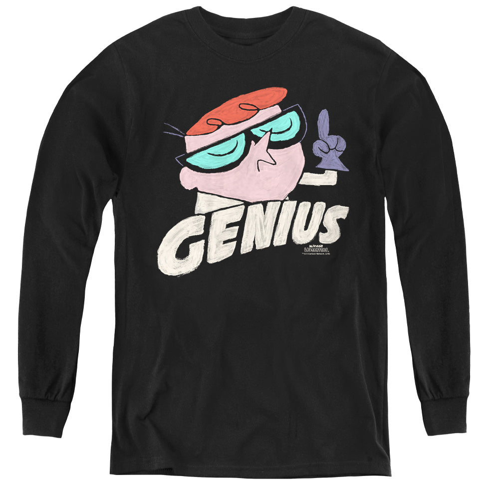 DEXTER'S LABORATORY : GENIUS L\S YOUTH BLACK LG