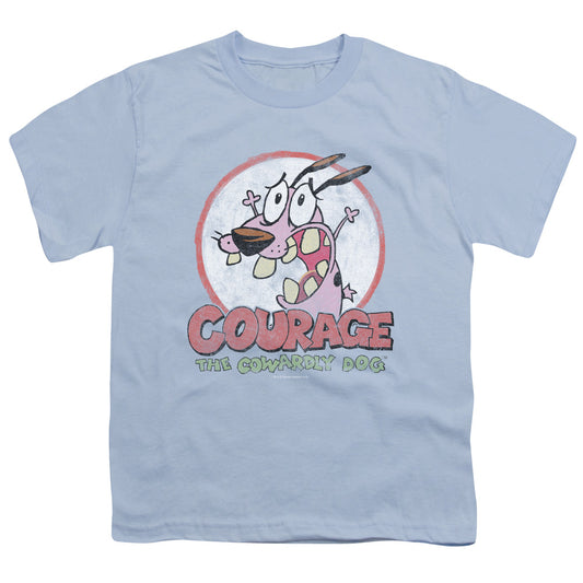 COURAGE THE COWARDLY DOG : VINTAGE COURAGE S\S YOUTH 18\1 LIGHT BLUE XL