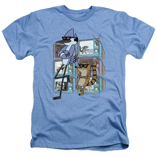 REGULAR SHOW : TV TOO COOL ADULT HEATHER Light Blue 2X