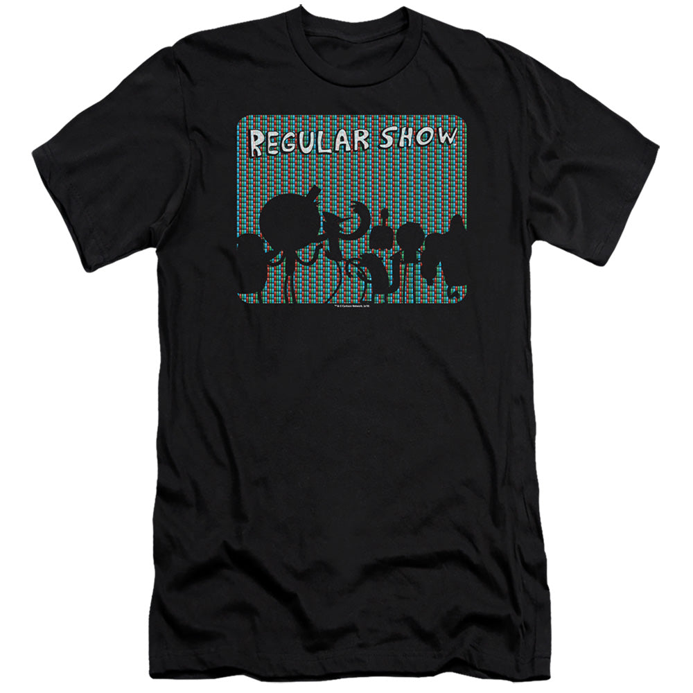 REGULAR SHOW : RGB GROUP PREMIUM ADULT RINGSPUN COTTON SHORT SLEEVE Black 2X