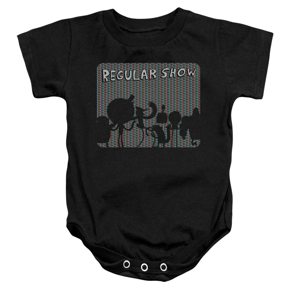 REGULAR SHOW : RGB GROUP INFANT SNAPSUIT Black LG (18 Mo)