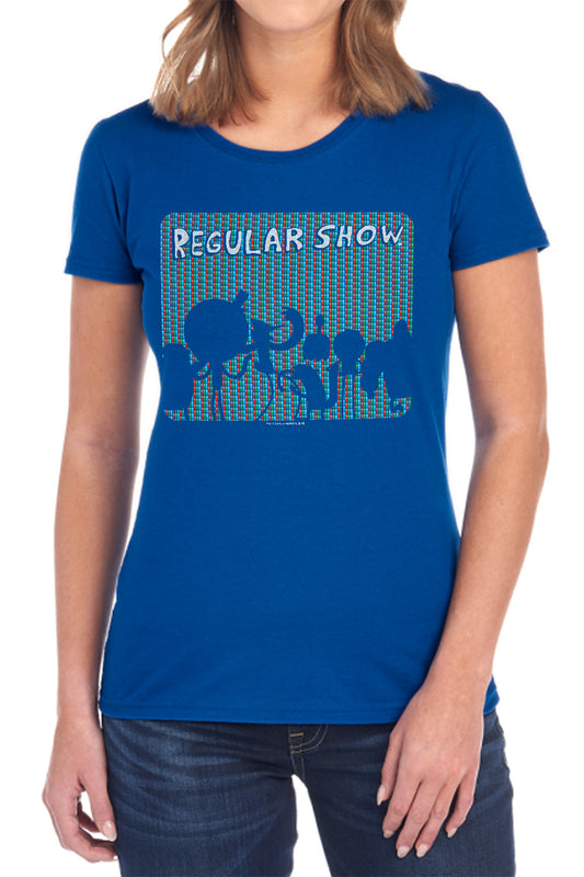 REGULAR SHOW : RGB GROUP WOMENS SHORT SLEEVE Black 2X