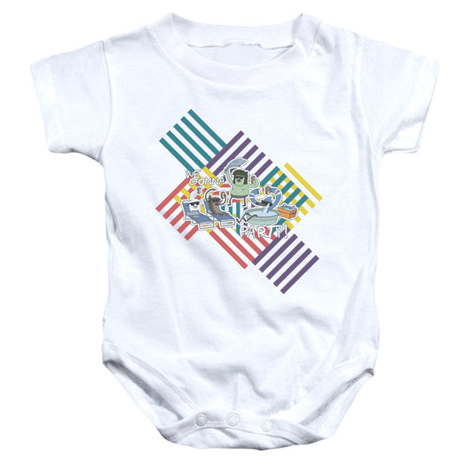 REGULAR SHOW : WE GONNA PARTY INFANT SNAPSUIT White LG (18 Mo)