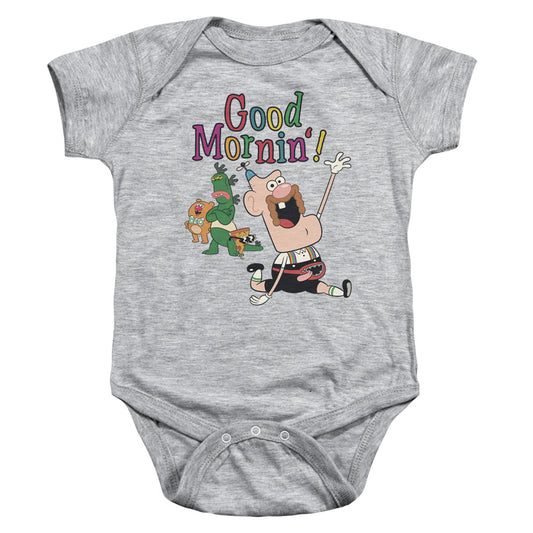 UNCLE GRANDPA : GOOD MORNIN INFANT SNAPSUIT Athletic Heather LG (18 Mo)