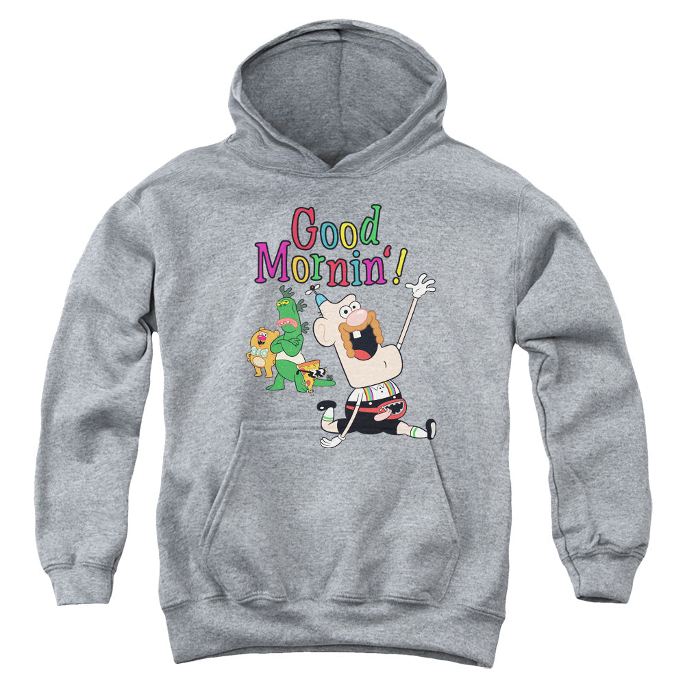 UNCLE GRANDPA : GOOD MORNIN YOUTH PULL OVER HOODIE Athletic Heather LG