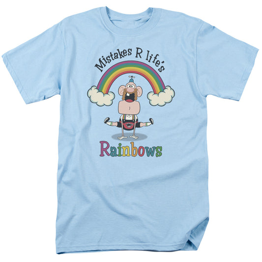 UNCLE GRANDPA : LIFE'S RAINBOWS S\S ADULT 18\1 Light Blue 2X