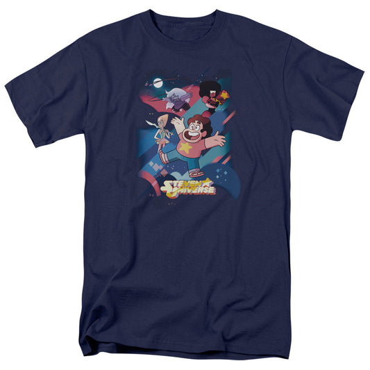 STEVEN UNIVERSE : GROUP SHOT S\S ADULT 18\1 Navy 5X