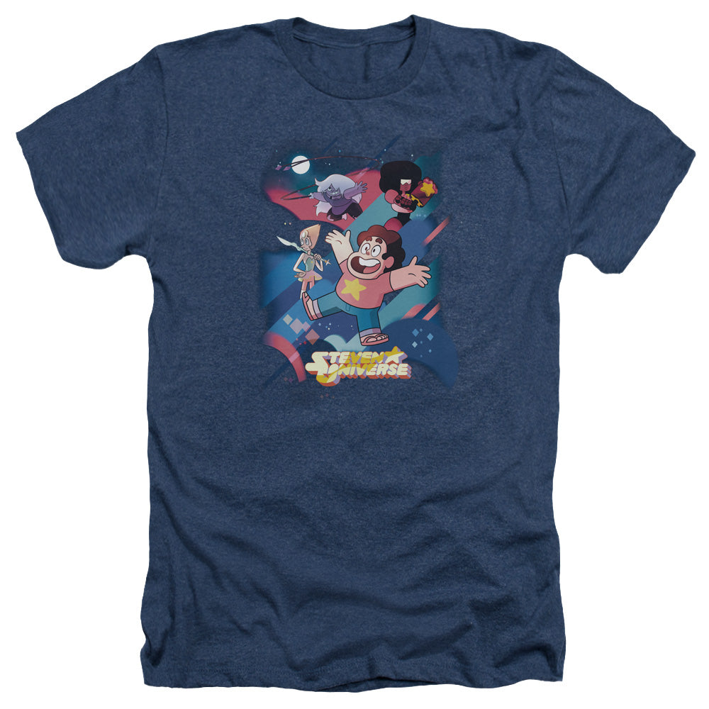 STEVEN UNIVERSE : GROUP SHOT ADULT HEATHER Navy XL