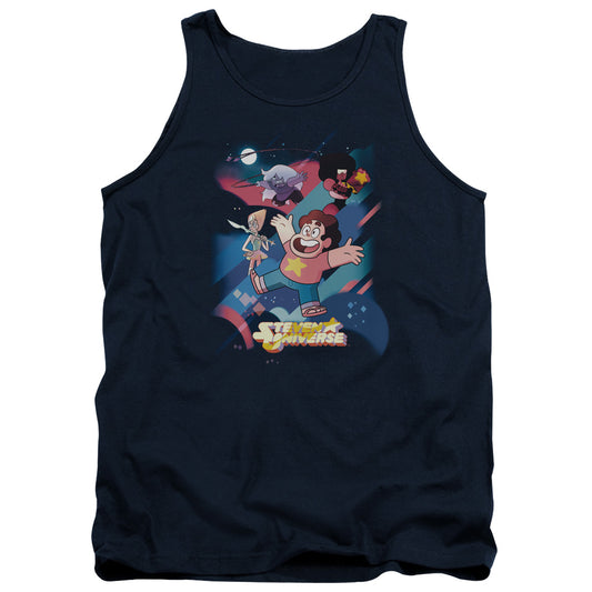 STEVEN UNIVERSE : GROUP SHOT ADULT TANK Navy XL