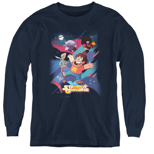 STEVEN UNIVERSE : GROUP SHOT L\S YOUTH NAVY XL